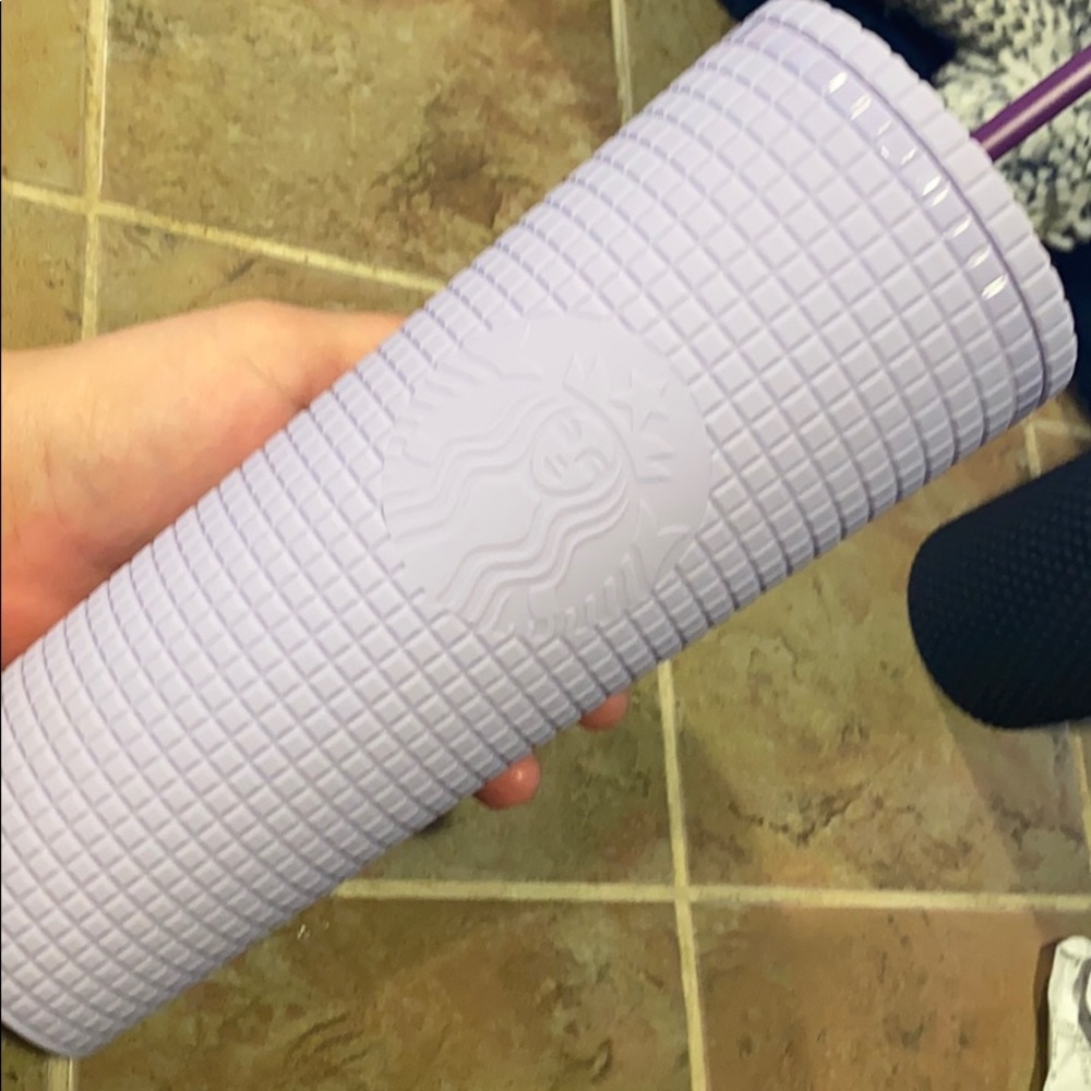 Lavender 2021 Starbucks Grid Tumbler